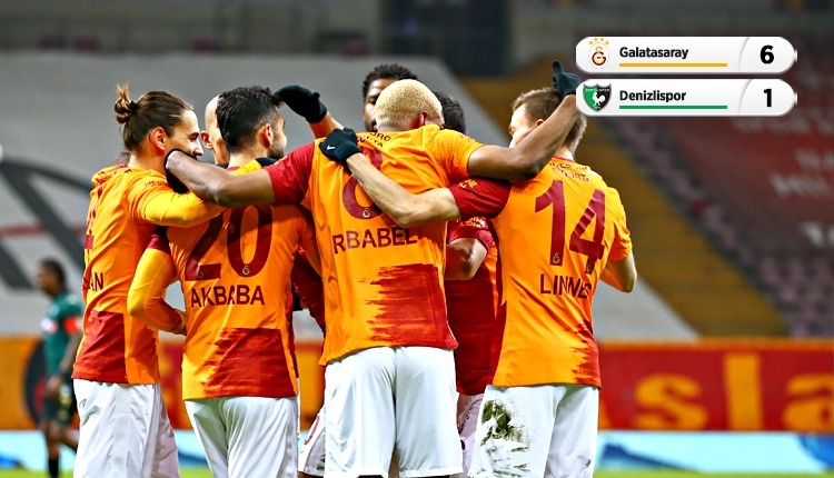 Galatasaray 6-1 Denizlispor maç özeti ve golleri (İZLE)