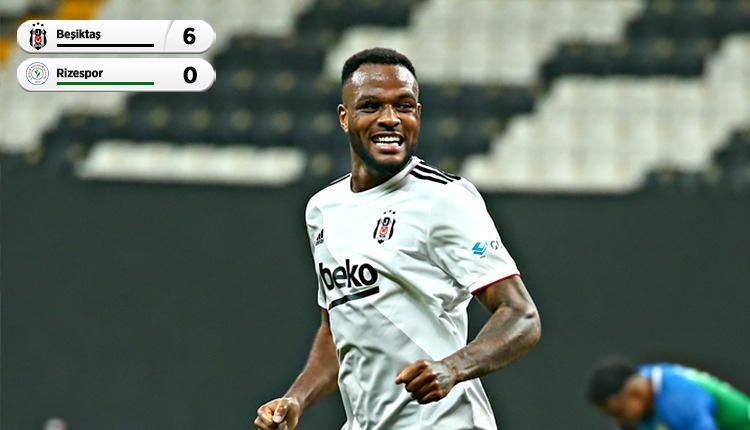 Lider Beşiktaş, Rizespor'u farklı geçti! Larin 4 gol (İZLE)