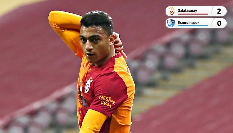 Galatasaray, Erzurumspor'u Mostafa Mohamed ile devirdi (İZLE)