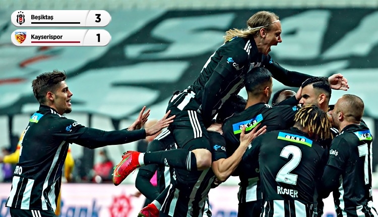 Beşiktaş 3-1 Kayserispor maç özeti ve golleri (İZLE)