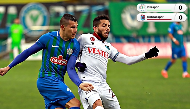 Çaykur Rizespor 0-0 Trabzonspor maç özeti (İZLE)