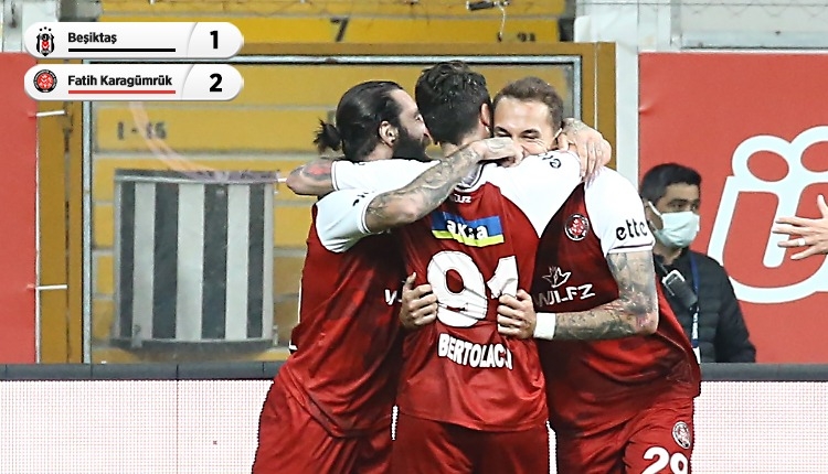 Beşiktaş 1-2 Fatih Karagümrük maç özeti ve golleri (İZLE)