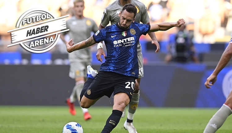 Hakan Çalhanoğlu'dan Inter ile ilk maçında 1 gol ve 1 asist (İZLE)