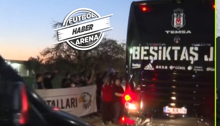 Beşiktaş taraftarlarından takıma ve Sergen Yalçın'a tam destek!