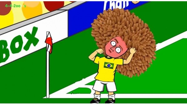 David Luiz'in Müthiş Frikiği de Çizgi Film Oldu!