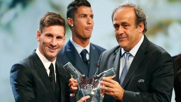 UEFA Ödül töreni peder arkası görüntüleri