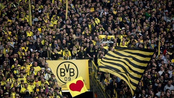 Dortmund taraftarının son dakika golu coşkusu