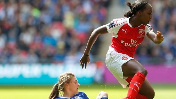 Arsenal'li kadın futbolcudan Chelsea'yi yıkan gol