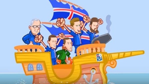 Fransa - İzlanda maçı animasyon film oldu