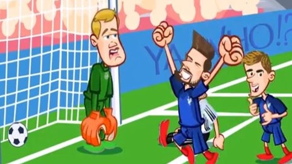 Almanya - Fransa maçı animasyon film oldu
