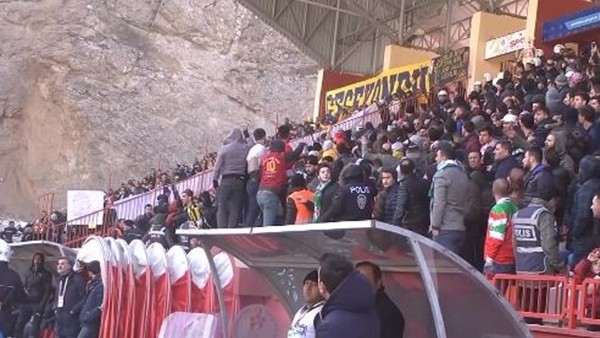 Gümüşhanespor-MKE Ankaragücü maçında gerginlik