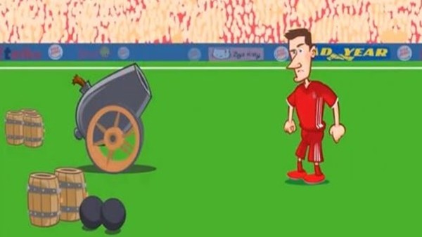 Bayern Münih - Arsenal maçı animasyon film oldu