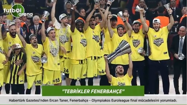 Ercan Taner: "Teşekkürler Fenerbahçe."