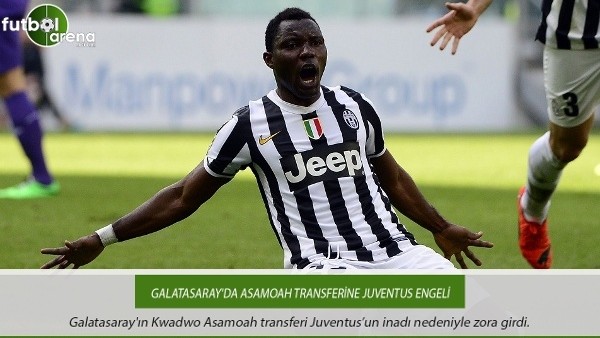 Galatasaray'da Asamoah transferine Juventus engeli