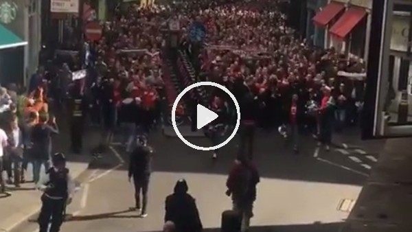 Köln taraftarı 20.000 kişiyle Arsenal deplasmanına akın etti