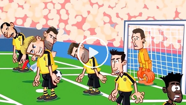 Borussia Dortmund - Schalke maçı animasyon film oldu
