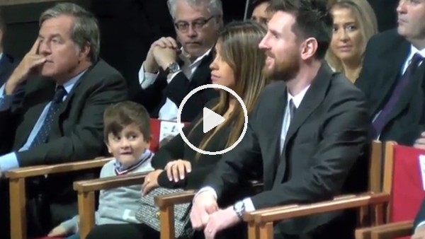 Messi'nin oğlunun Luis Suarez sevgisi