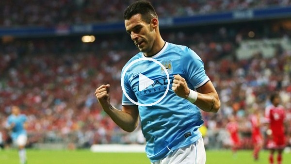 Manchester City, Negredo'nun golünü paylaştı