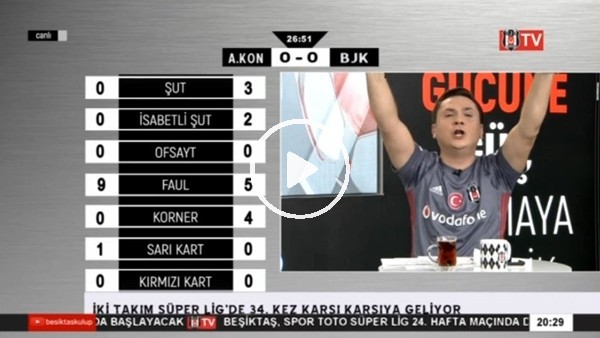 Atiba Hutchinson'ın Konyaspor'a attığı golde BJK TV!