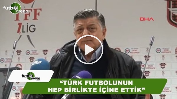 Yılmaz Vural: "Türk futbolunun hep birlikte içine ettik"
