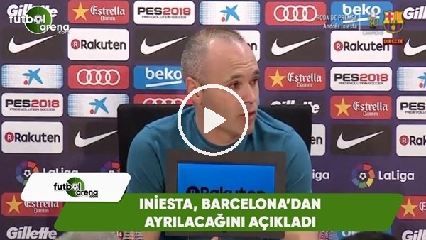 Iniesta, Barcelona'ya veda etti
