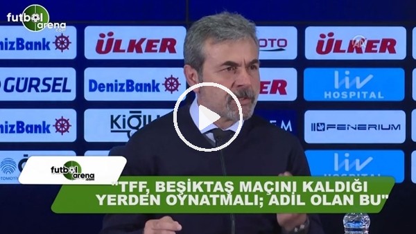 Aykut Kocaman: "TFF, Beşiktaş maçını kaldığı yerden oynatmalı, adil olan bu"