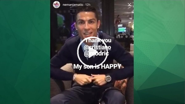 Cristiano Ronaldo'dan Matic'in oğluna doğum günün sürprizi