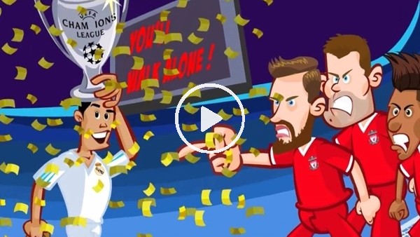 Real Madrid - Liverpool maçı animasyon film oldu