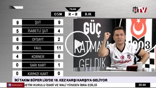 Vagner Love'un Osmanlıspor'a attığı golde BJK TV!