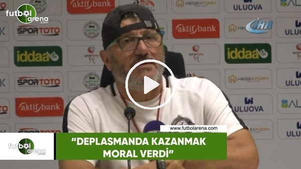 Mustafa Reşit Akçay: "Deplasmanda kazanmak moral verdi"