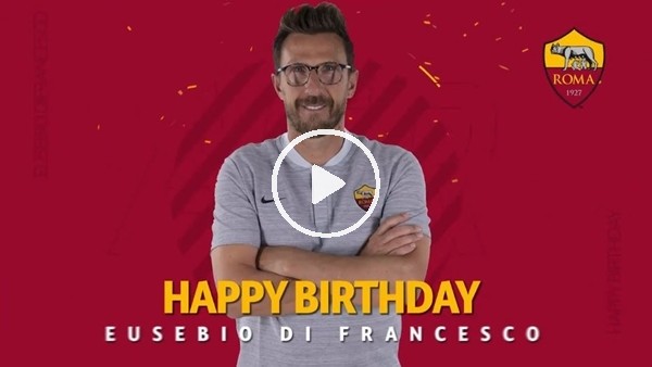Roma'dan Di Francesco'ya doğum günü sürprizi!