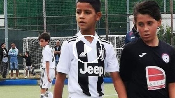Cristiano Ronaldo'nun oğlu ilk maçında 4 gol attı
