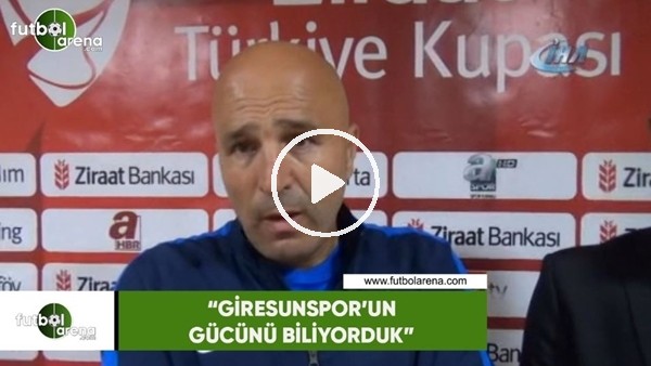 Galip Gündoğdu: "Giresunspor'un gücünü biliyorduk"