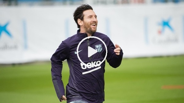 Lionel Messi antrenmanlara başladı
