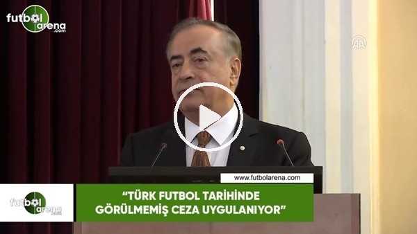 Mustafa Cengiz: "Türk futbol tarihinde görülmemiş ceza uygulanıyor"
