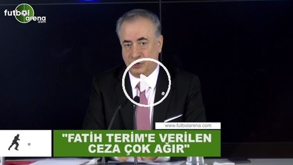 Mustafa Cengiz: "Fatih Terim'e verilen ceza çok ağır"