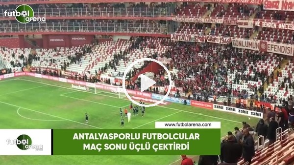 Antalyasporlu futbolcular maç sonu üçlü çektirdi