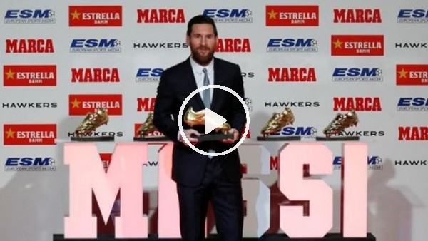 Lionel Messi "Altın Ayakkabı" ödülünü aldı