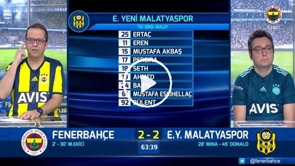 Mehmet Ekici'nin kaçırdığı penaltıda FB TV spikerleri