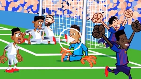 Real Madrid - Barcelona maçı animasyon film oldu