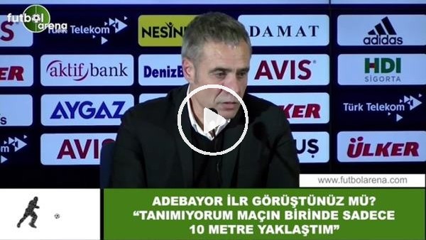 Ersun Yanal'dan Adebayor açıklması! "Sadece maçta 10 metre yaklaştım"