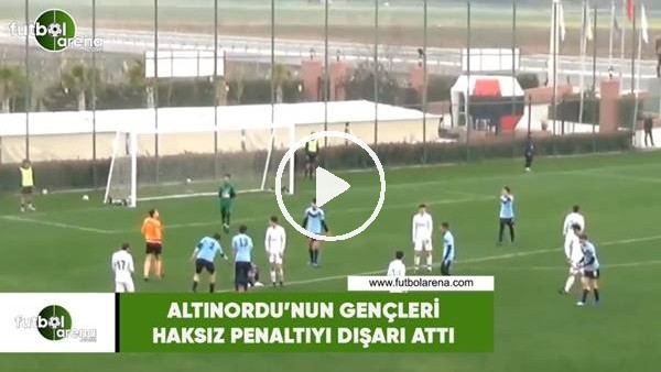 Altınordu'nun gençleri haksız penaltıyı dışarı attı
