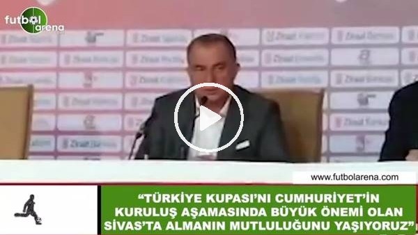 Fatih Terim: "Türkiye Kupası'nı Cumhuriyet şehri Sivas'ta almanın mutluluğunu yaşıyoruz"