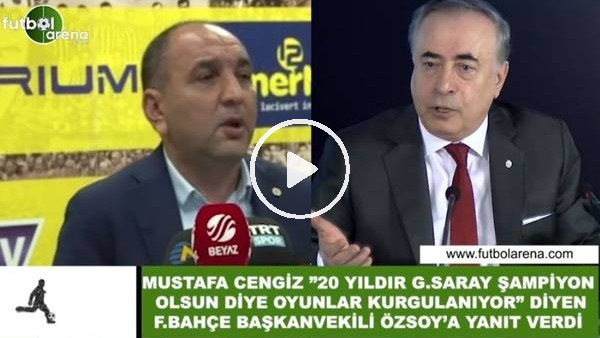 Mustafa Cengiz, Semih Özsoy'a yanıt verdi