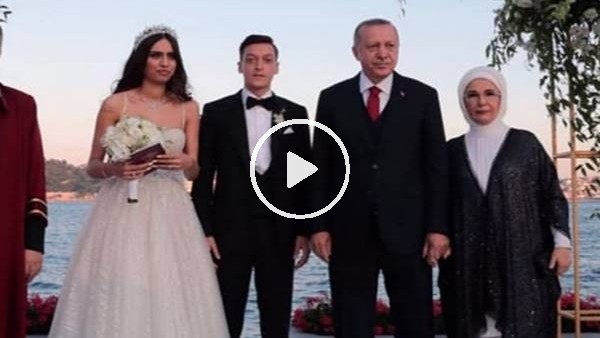Mesut Özil - Amine Gülşe, Cumhurbaşkanı Erdoğan'ın şahitliğinde evlendi