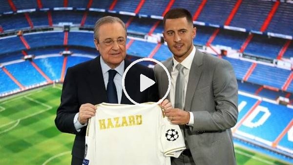 Real Madrid, Eden Hazard transfer için imza töreni düzenledi