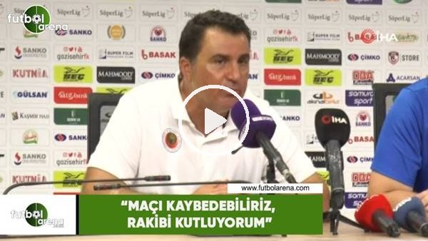 Mustafa Kaplan: "Maçı kaybedebiliriz, rakibi kutluyorum"