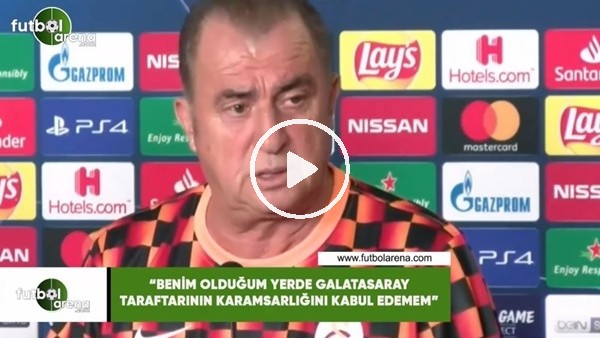 Fatih Terim: "Benim olduğum yerde Galatasaray taraftarının karamsarlığını kabul edemem"