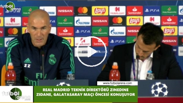 Zidane: "Galatasaray maçına iyi hazırlandık ve kazanmak istiyoruz"