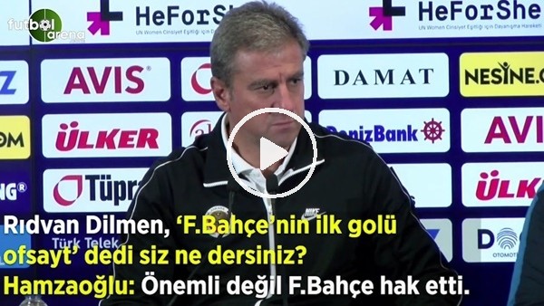 Hamza Hamzaoğlu'ndan 'ofsayt' sorusuna: "Önemli değil Fenerbahçe hak etti"